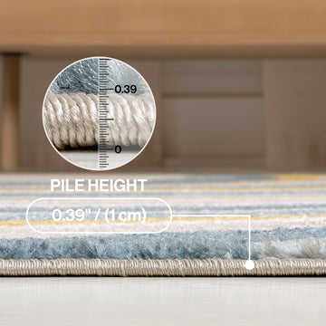 Flow Abstract Swirl Area Rug